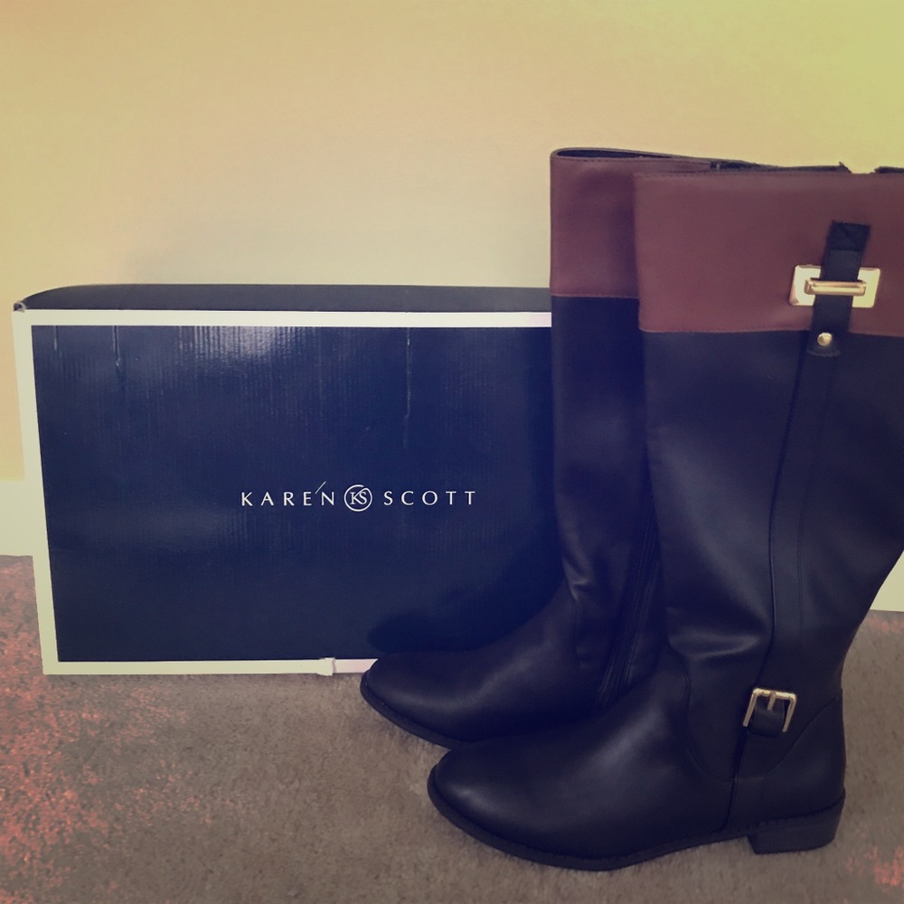 Karen Scott Riding Boots - Size 10 - NEVER WORN